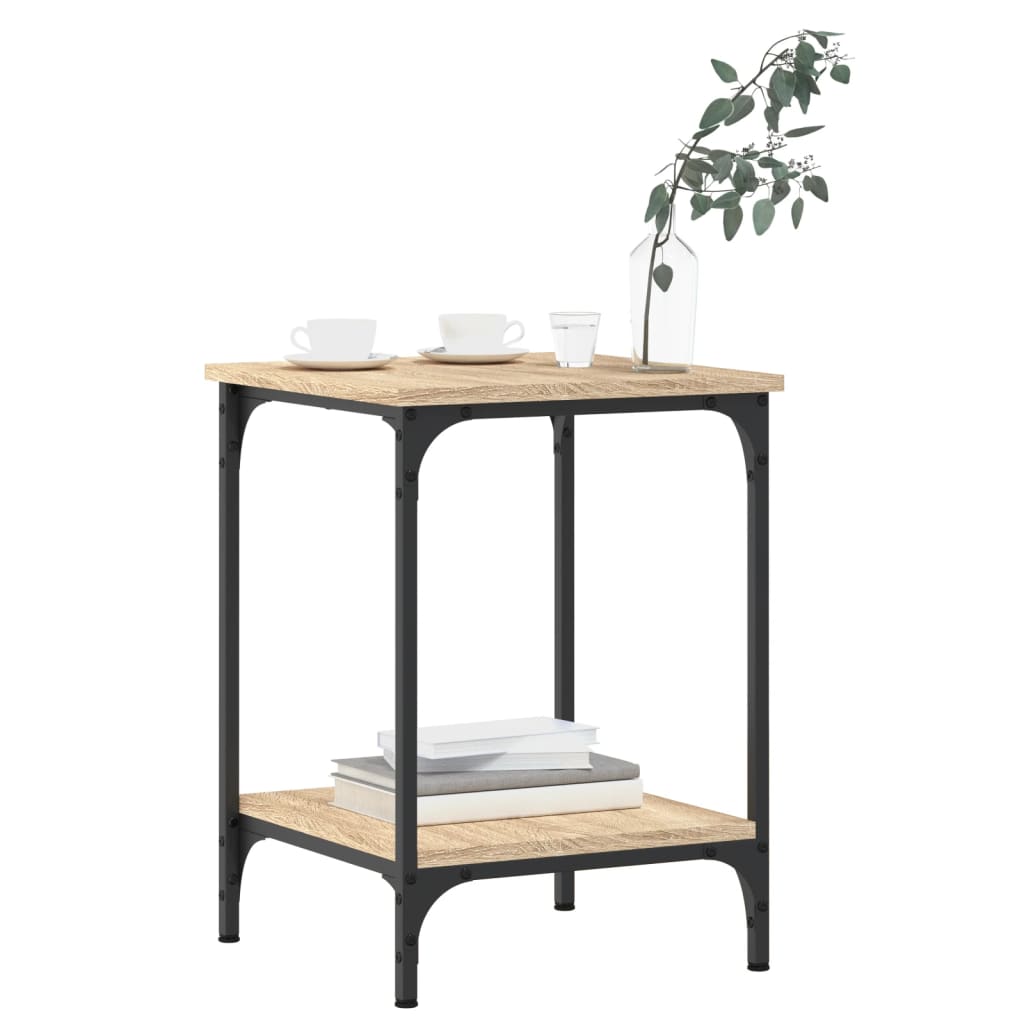 vidaXL Τραπεζάκι Σαλονιού Sonoma Δρυς 40 x 40 x 55 εκ. Επεξεργ. Ξύλο