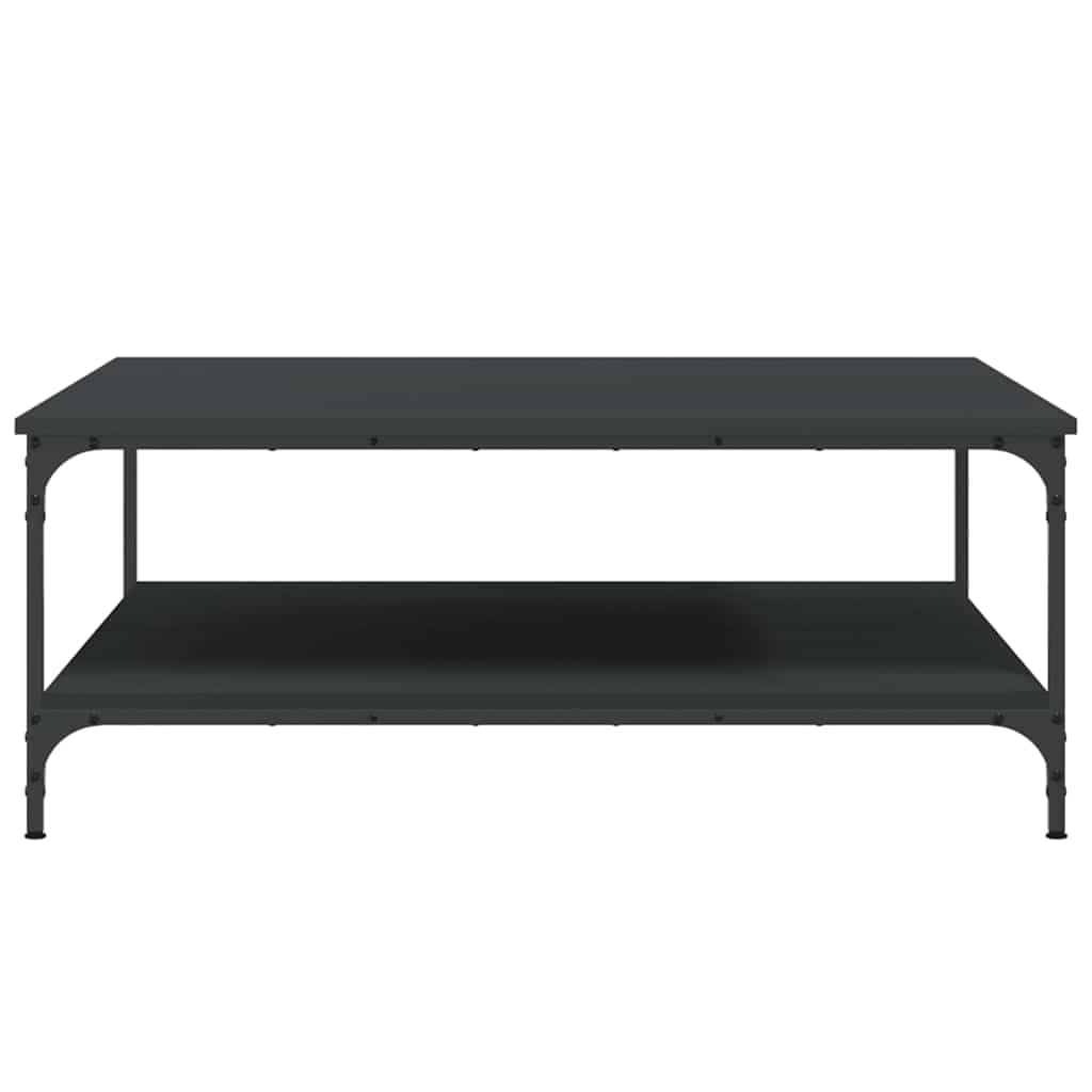 vidaXL Τραπεζάκι Σαλονιού Μαύρο 100x100x40 εκ. από Επεξεργασμένο Ξύλο