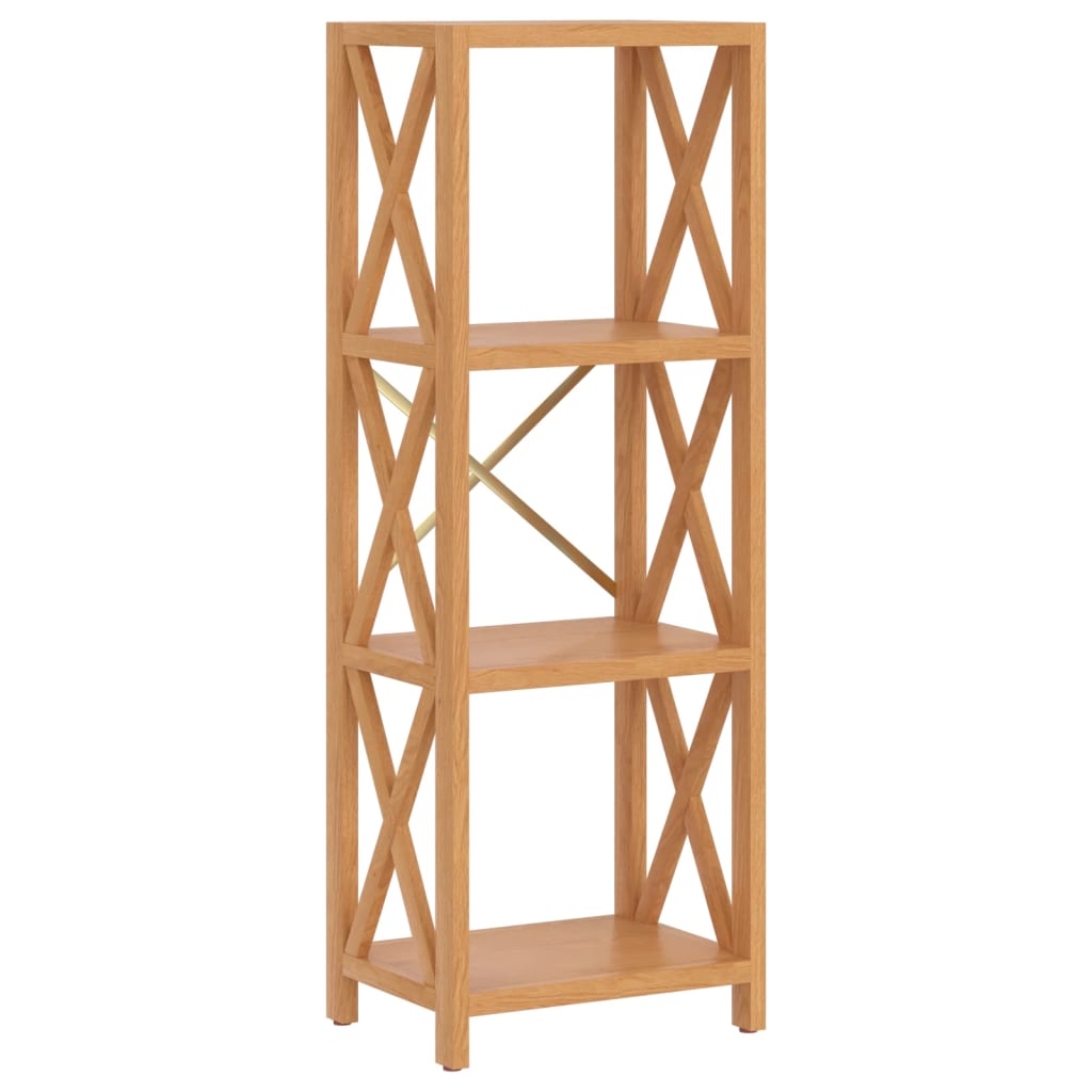 vidaXL Ραφιέρα 4 Επιπέδων 40 x 30 x 112 εκ. από Μασίφ Ξύλο Δρυός