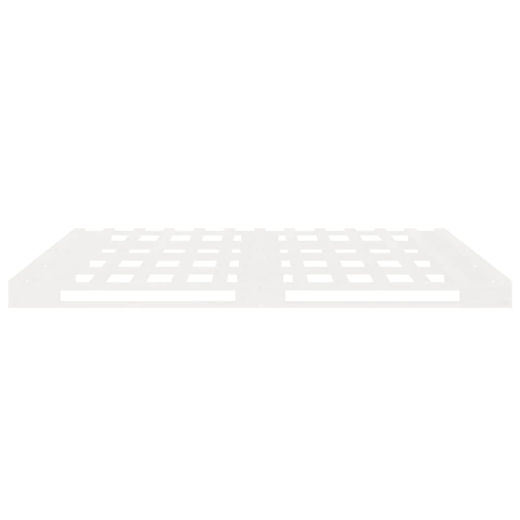 vidaXL Σκελετός Κρεβ. Χωρίς Στρώμα Λευκό 140x190 εκ Μασίφ Πεύκο