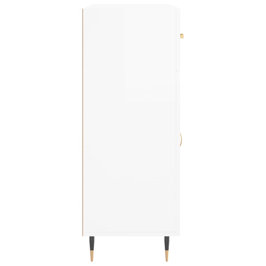 vidaXL Ντουλάπι Γυαλιστερό Λευκό 69,5x34x90 εκ. Επεξεργασμένο Ξύλο