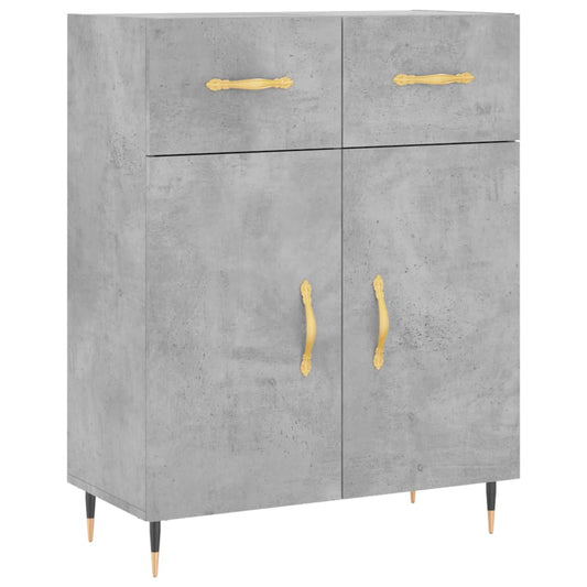 vidaXL Ντουλάπι Γκρι Σκυροδέματος 69,5x34x90 εκ. Επεξεργασμένο Ξύλο