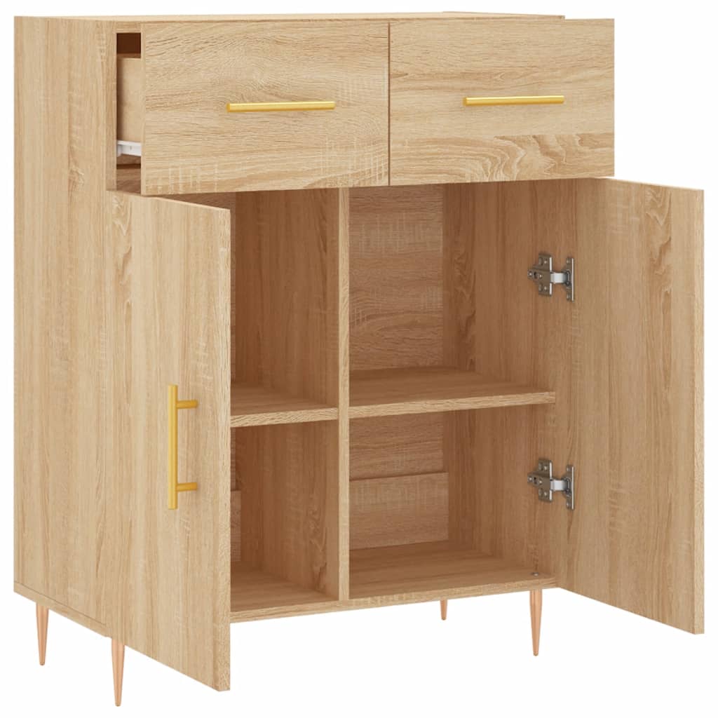 vidaXL Ντουλάπι Sonoma Δρυς 69,5 x 34 x 90 εκ. από Επεξεργασμένο Ξύλο