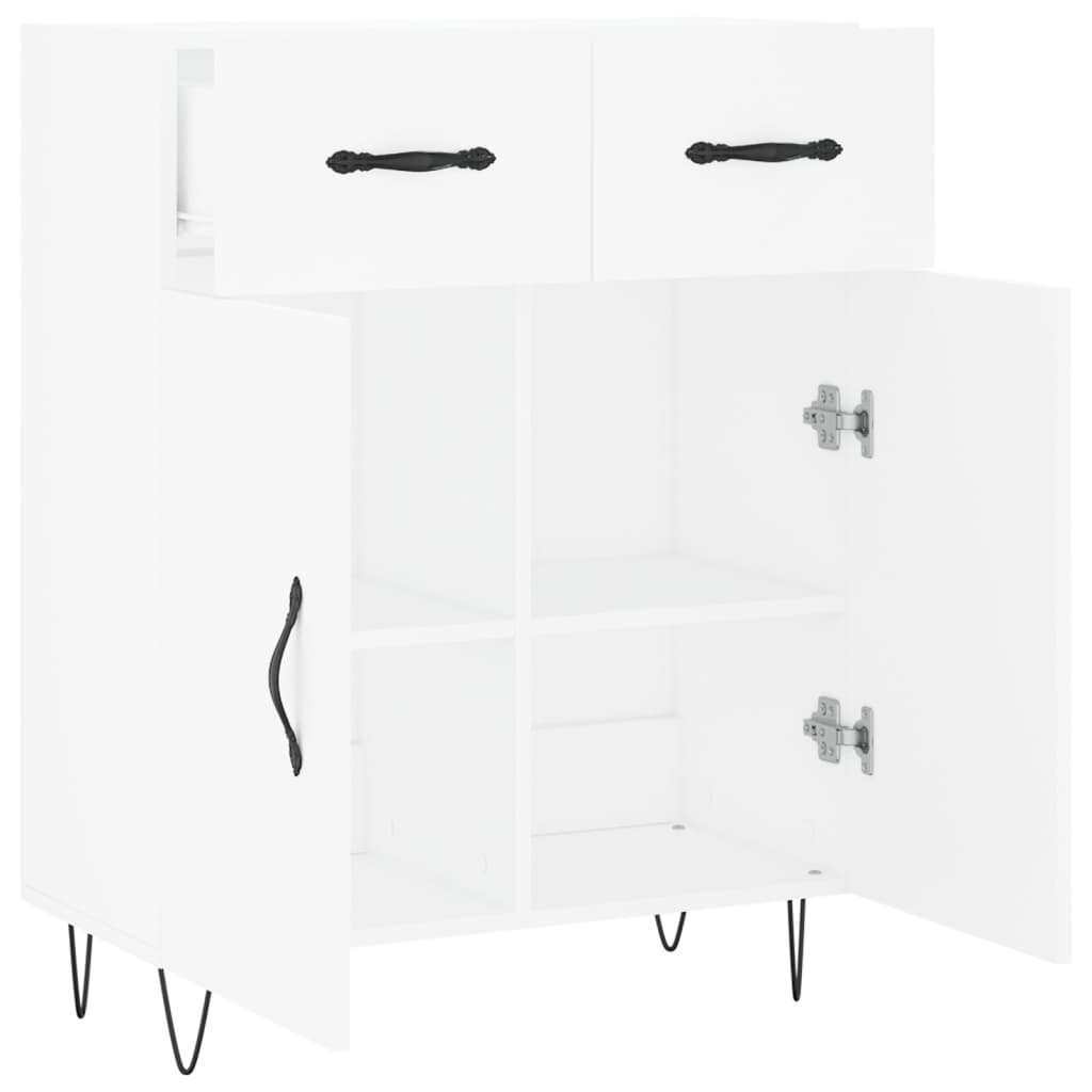 vidaXL Ντουλάπι Λευκό 69,5 x 34 x 90 εκ. από Επεξεργασμένο Ξύλο