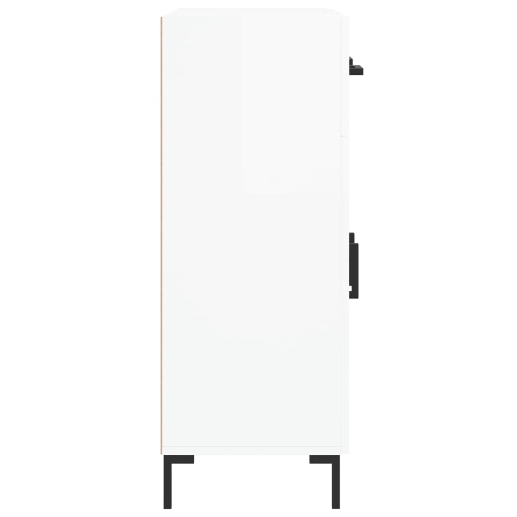 vidaXL Ντουλάπι Γυαλιστερό Λευκό 69,5x34x90 εκ. Επεξεργασμένο Ξύλο