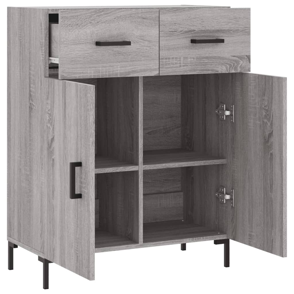 vidaXL Ντουλάπι Γκρι Sonoma 69,5 x 34 x 90 εκ. από Επεξεργασμένο Ξύλο