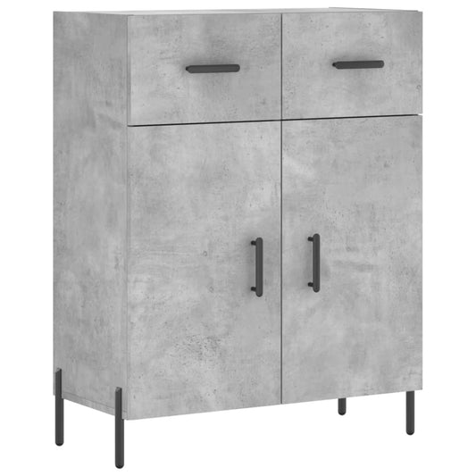 vidaXL Ντουλάπι Γκρι Σκυροδέματος 69,5x34x90 εκ. Επεξεργασμένο Ξύλο