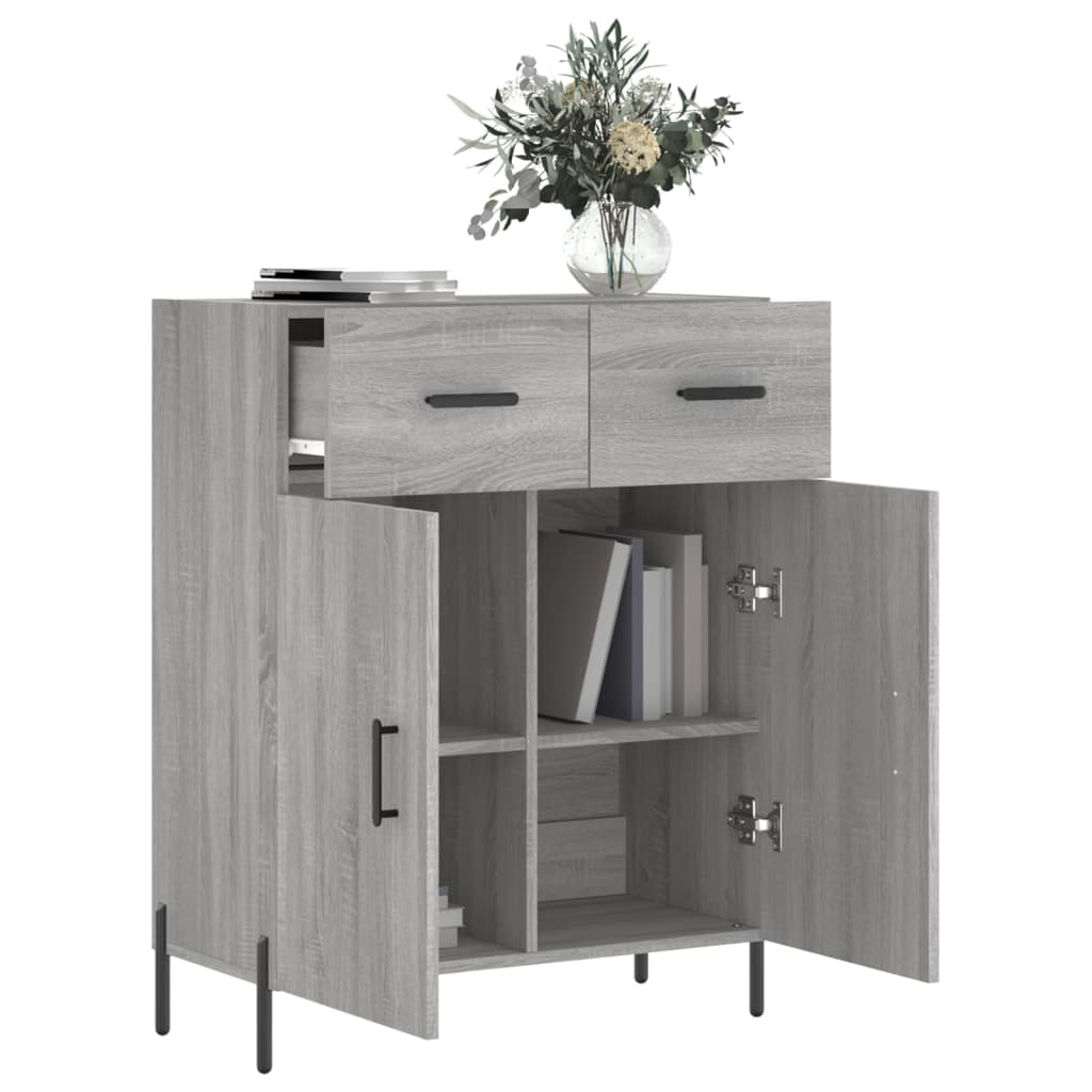 vidaXL Ντουλάπι Γκρι Sonoma 69,5 x 34 x 90 εκ. από Επεξεργασμένο Ξύλο
