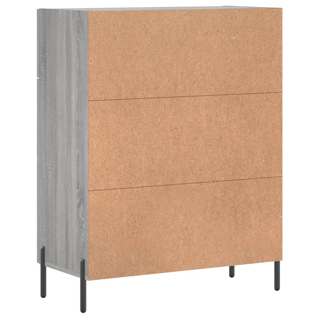 vidaXL Ντουλάπι Γκρι Sonoma 69,5 x 34 x 90 εκ. από Επεξεργασμένο Ξύλο