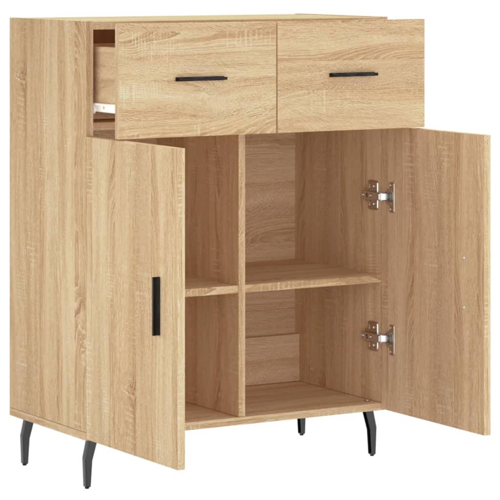vidaXL Ντουλάπι Sonoma Δρυς 69,5 x 34 x 90 εκ. από Επεξεργασμένο Ξύλο