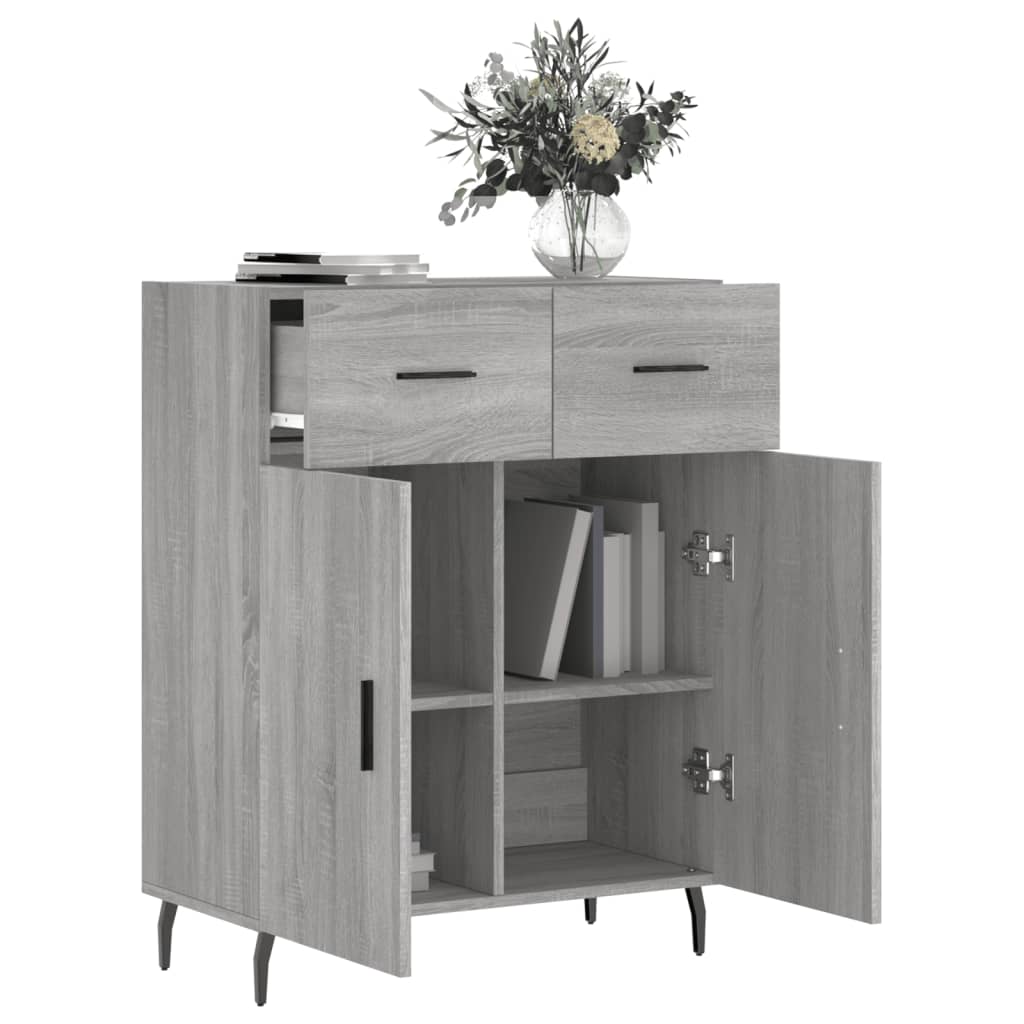 vidaXL Ντουλάπι Γκρι Sonoma 69,5 x 34 x 90 εκ. από Επεξεργασμένο Ξύλο