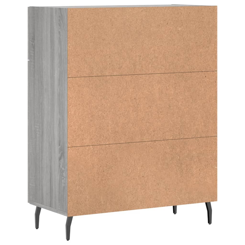 vidaXL Ντουλάπι Γκρι Sonoma 69,5 x 34 x 90 εκ. από Επεξεργασμένο Ξύλο