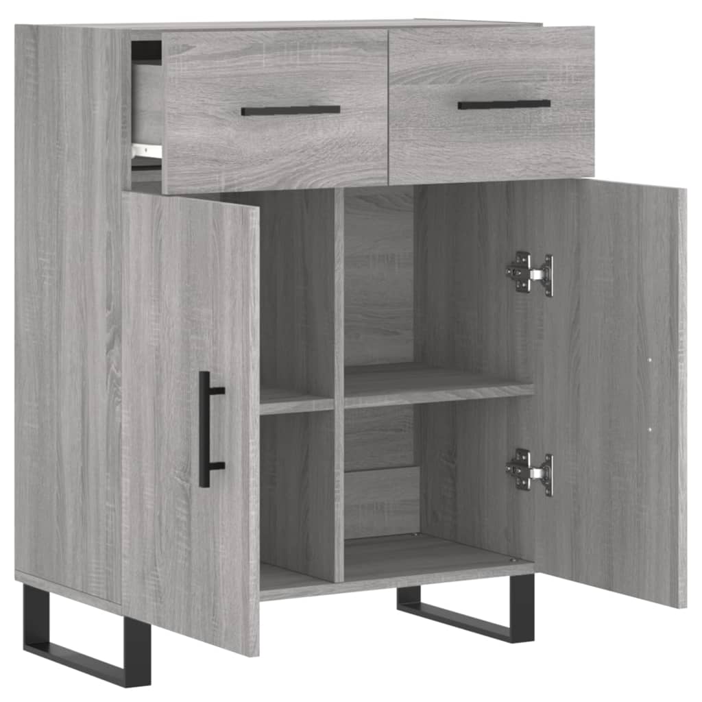 vidaXL Ντουλάπι Γκρι Sonoma 69,5 x 34 x 90 εκ. από Επεξεργασμένο Ξύλο