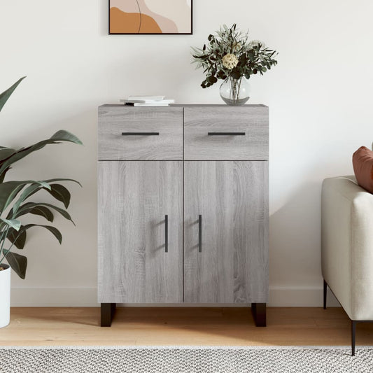 vidaXL Ντουλάπι Γκρι Sonoma 69,5 x 34 x 90 εκ. από Επεξεργασμένο Ξύλο