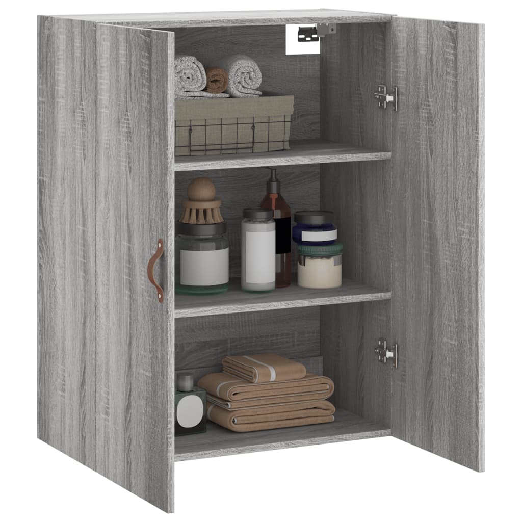 vidaXL Ντουλάπι Τοίχου Γκρι Sonoma 69,5 x 34 x 90 εκ.