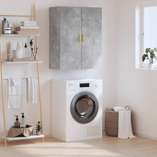vidaXL Ντουλάπι Επιτοίχιο Γκρι Σκυροδέματος 69,5 x 34 x 90 εκ.
