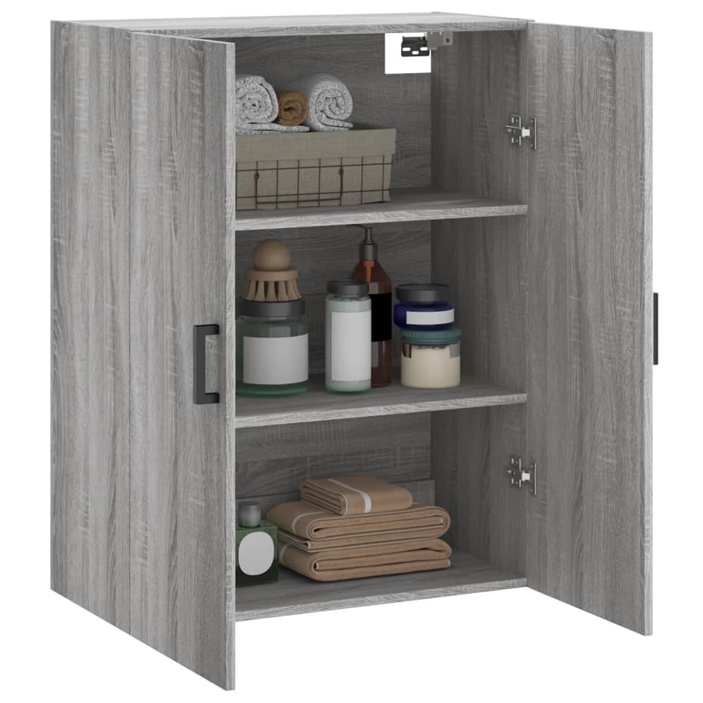 vidaXL Ντουλάπι Τοίχου Γκρι Sonoma 69,5 x 34 x 90 εκ.