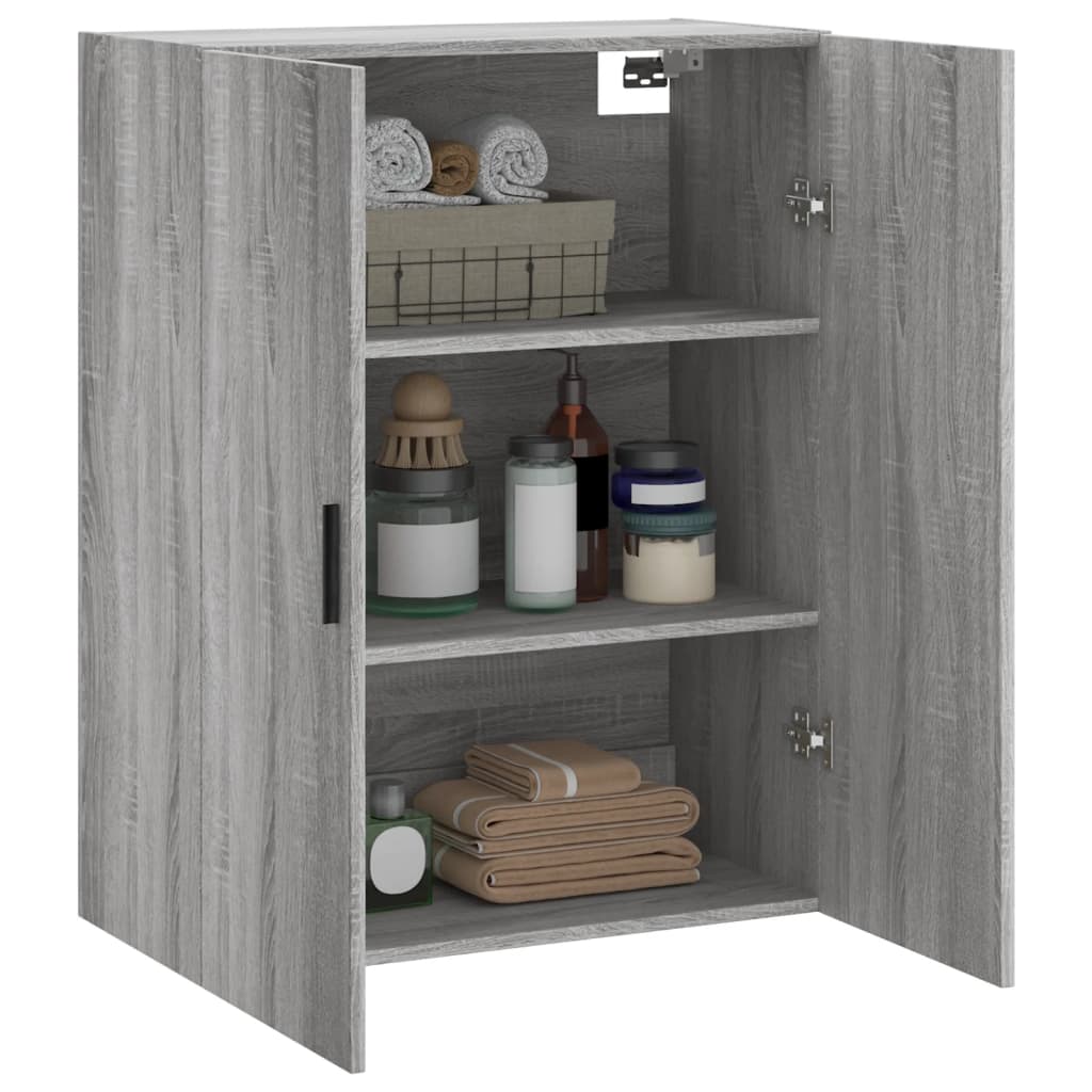 vidaXL Ντουλάπι Τοίχου Γκρι Sonoma 69,5 x 34 x 90 εκ.