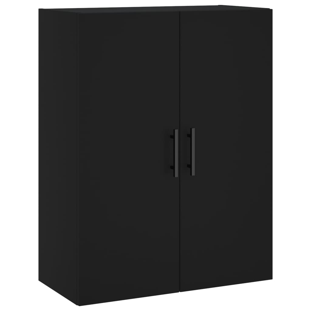 vidaXL Ντουλάπι Τοίχου Μαύρο 69,5 x 34 x 90 εκ.