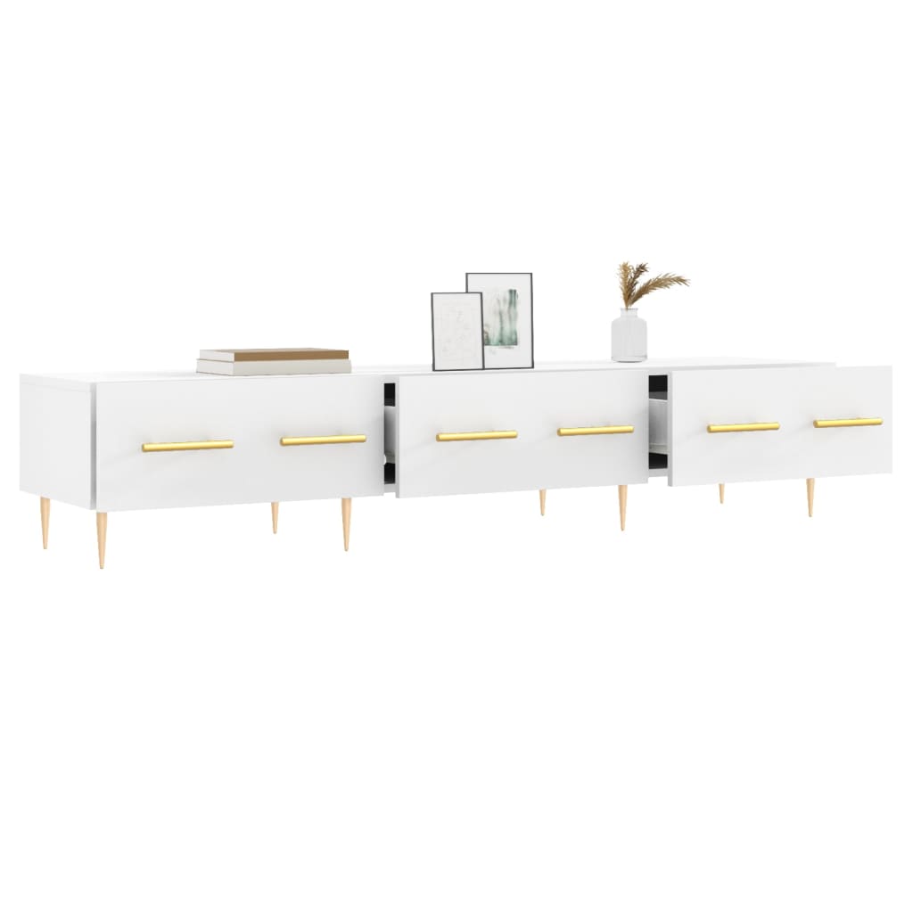 vidaXL Έπιπλο Τηλεόρασης Λευκό 150x36x30 εκ. από Επεξεργασμένο Ξύλο