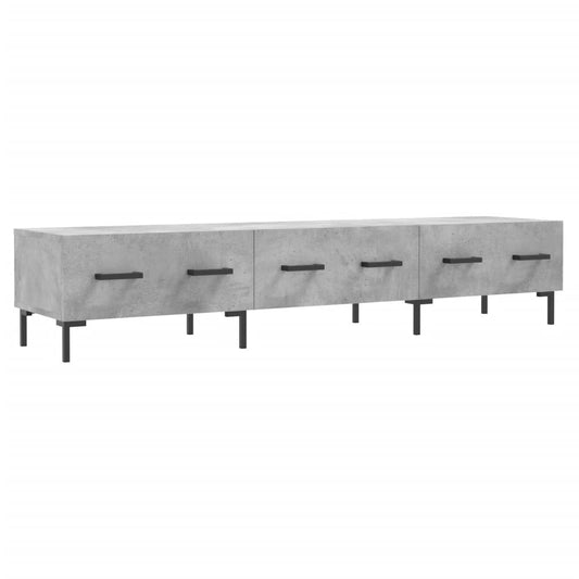 vidaXL Έπιπλο Τηλεόρασης Γκρι Σκυροδέματος 150x36x30 εκ. Επεξ. Ξύλο