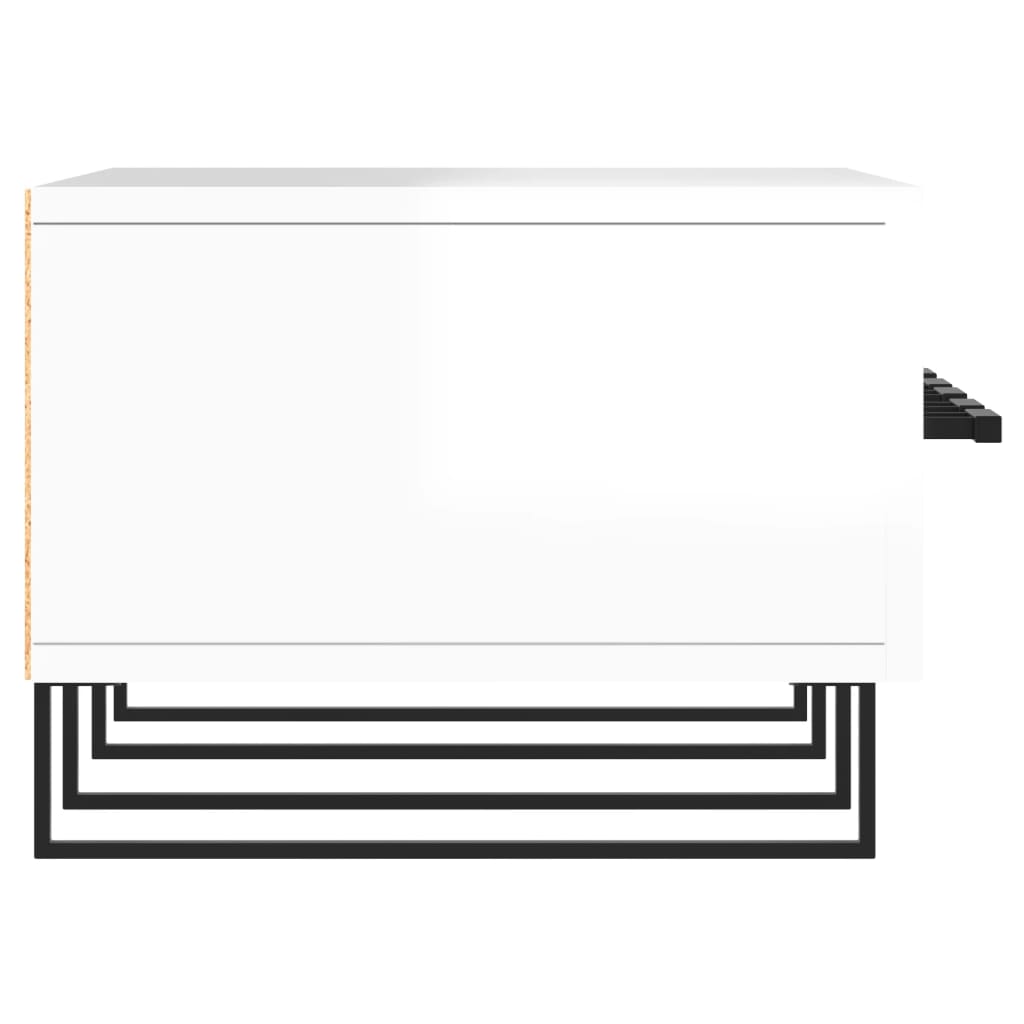 vidaXL Έπιπλο Τηλεόρασης Γυαλ. Λευκό 150x36x30 εκ. Επεξεργασμένο Ξύλο