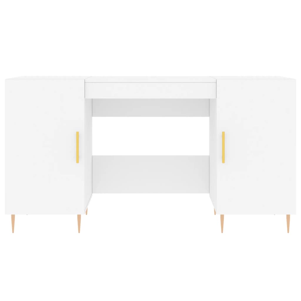 vidaXL Γραφείο Λευκό 140 x 50 x 75 εκ. από Επεξεργασμένο Ξύλο