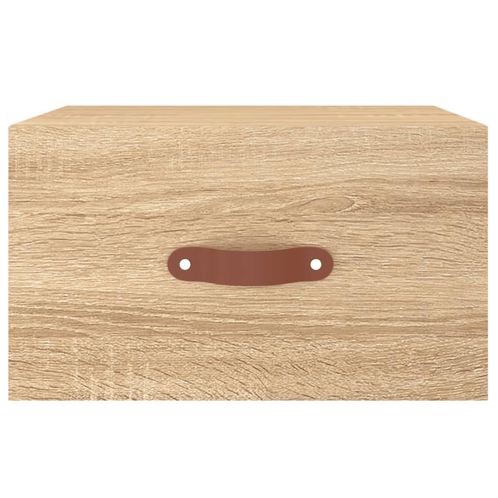 vidaXL Κομοδίνα Επιτοίχια Sonoma Δρυς 35 x 35 x 20 εκ.