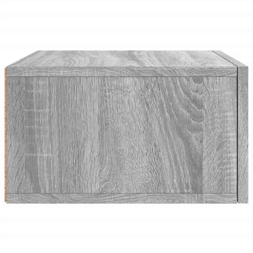vidaXL Κομοδίνα Επιτοίχια Γκρι Sonoma 35 x 35 x 20 εκ.