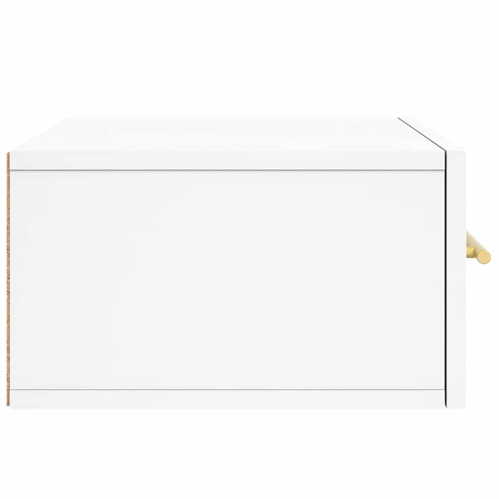 vidaXL Κομοδίνα Επιτοίχια 2 τεμ. Λευκά 35x35x20 εκ.