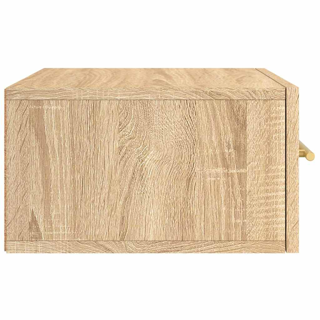 vidaXL Κομοδίνα Επιτοίχια 2 τεμ. Sonoma Δρυς 35 x 35 x 20 εκ.