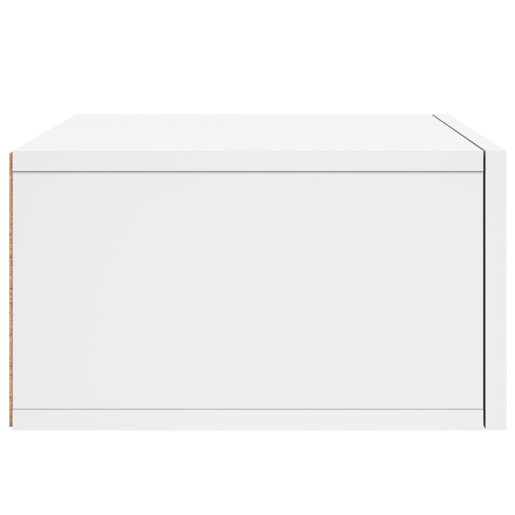 vidaXL Κομοδίνα Επιτοίχια 2 τεμ. Λευκά 35x35x20 εκ.