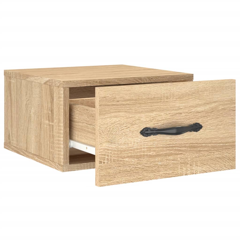 vidaXL Κομοδίνα Επιτοίχια Sonoma Δρυς 35 x 35 x 20 εκ.