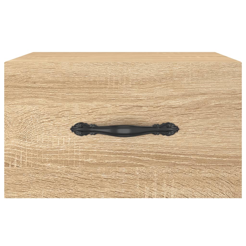 vidaXL Κομοδίνα Επιτοίχια 2 τεμ. Sonoma Δρυς 35 x 35 x 20 εκ.