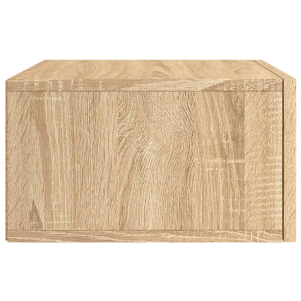 vidaXL Κομοδίνα Επιτοίχια 2 τεμ. Sonoma Δρυς 35 x 35 x 20 εκ.