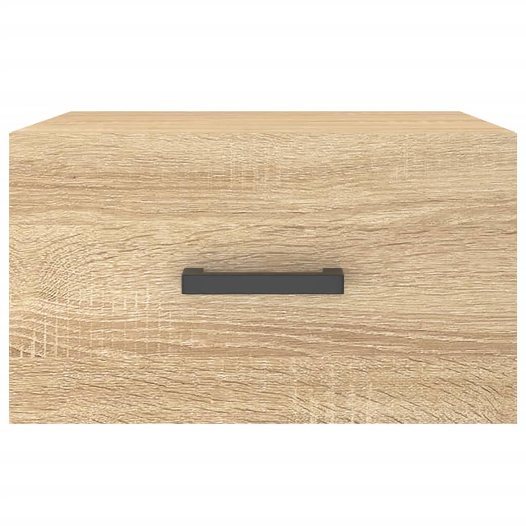 vidaXL Κομοδίνα Επιτοίχια Sonoma Δρυς 35 x 35 x 20 εκ.