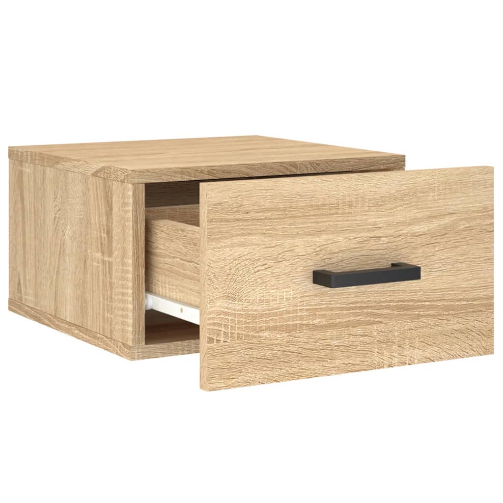 vidaXL Κομοδίνα Επιτοίχια Sonoma Δρυς 35 x 35 x 20 εκ.