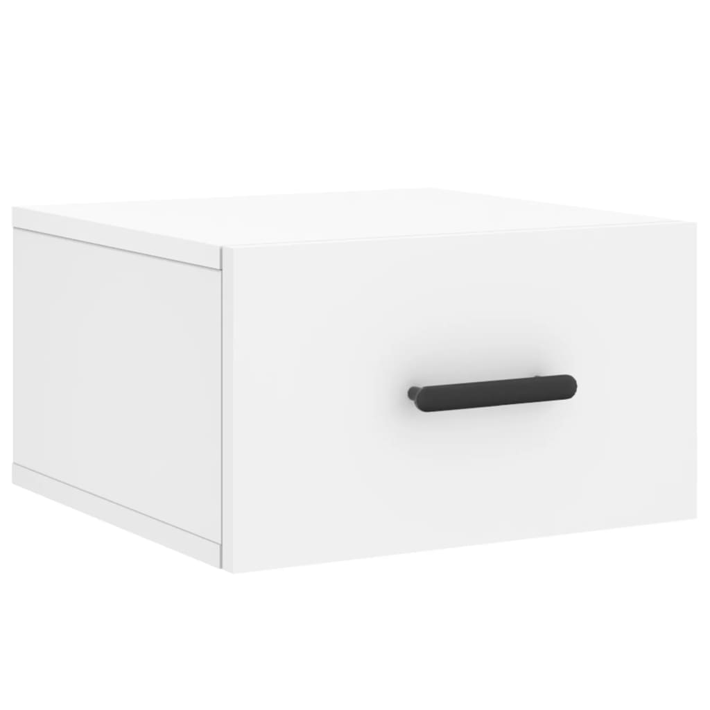 vidaXL Κομοδίνο Επιτοίχιο Λευκά 35 x 35 x 20 εκ.