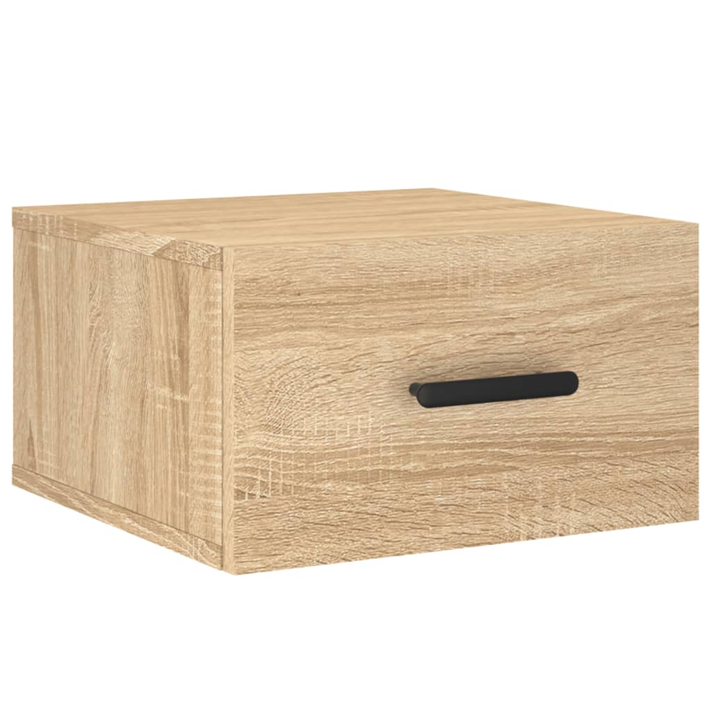 vidaXL Κομοδίνα Επιτοίχια Sonoma Δρυς 35 x 35 x 20 εκ.