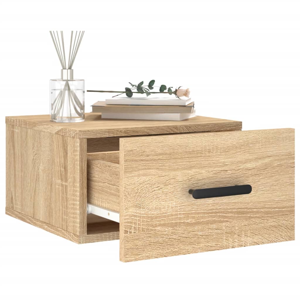 vidaXL Κομοδίνα Επιτοίχια Sonoma Δρυς 35 x 35 x 20 εκ.