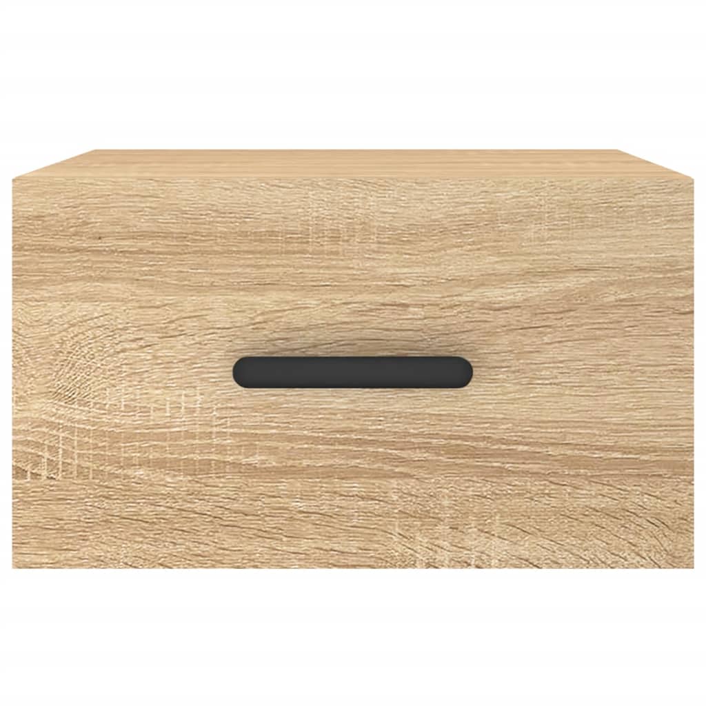 vidaXL Κομοδίνα Επιτοίχια 2 τεμ. Sonoma Δρυς 35 x 35 x 20 εκ.