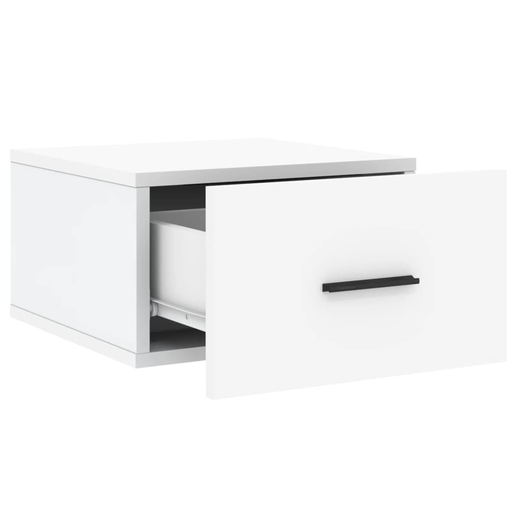 vidaXL Κομοδίνο Επιτοίχιο Λευκά 35 x 35 x 20 εκ.
