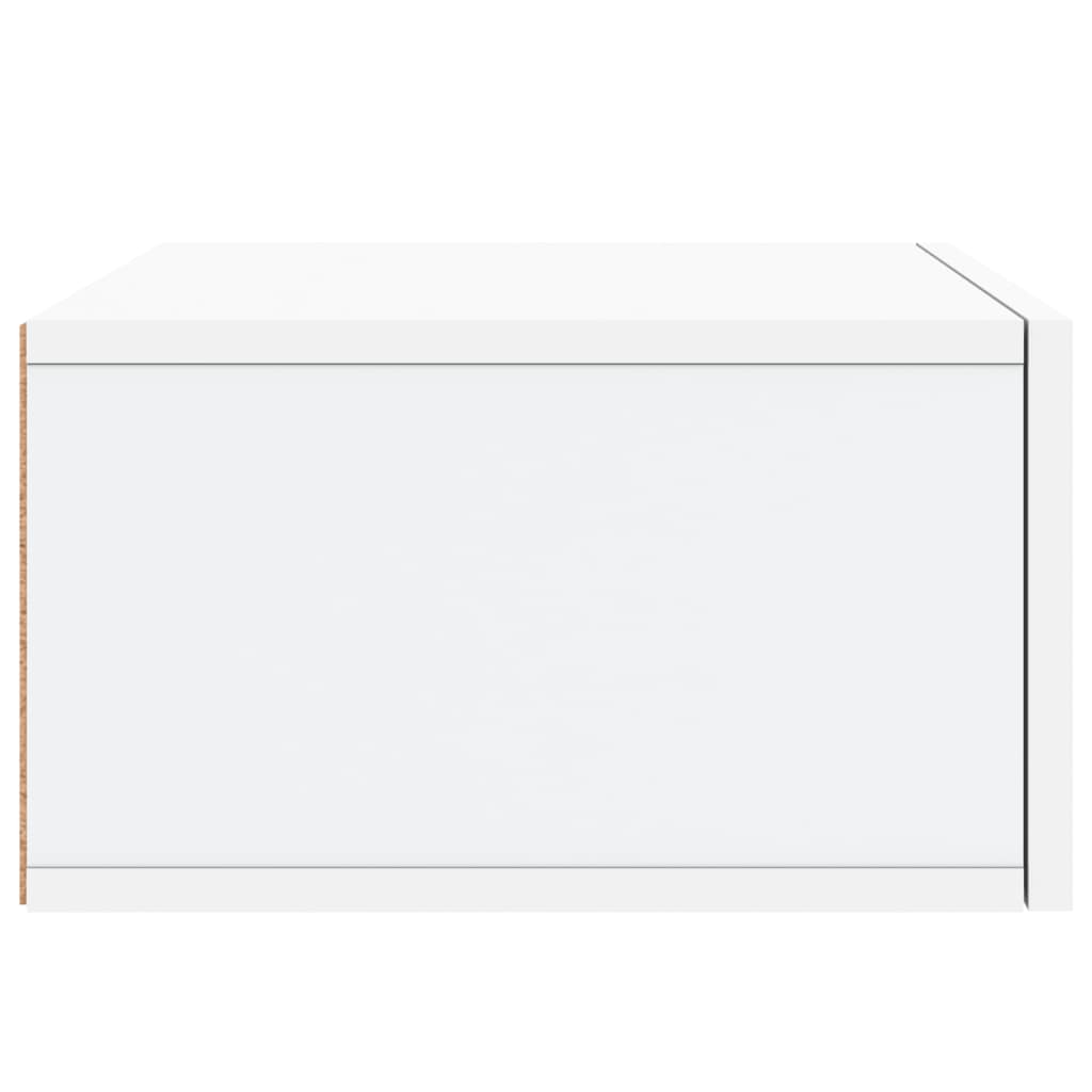 vidaXL Κομοδίνο Επιτοίχιο Λευκά 35 x 35 x 20 εκ.