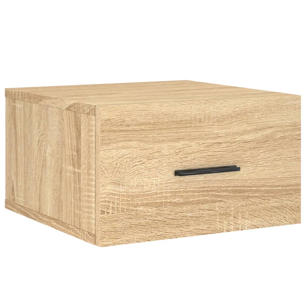 vidaXL Κομοδίνα Επιτοίχια Sonoma Δρυς 35 x 35 x 20 εκ.