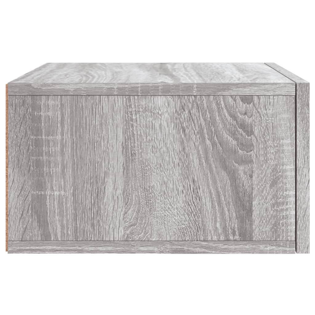 vidaXL Κομοδίνα Επιτοίχια Γκρι Sonoma 35 x 35 x 20 εκ.