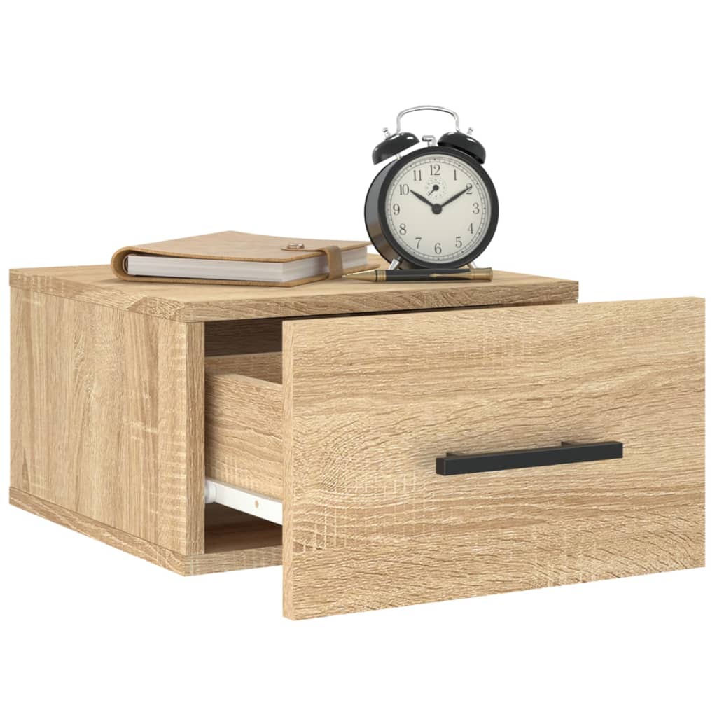 vidaXL Κομοδίνα Επιτοίχια Sonoma Δρυς 35 x 35 x 20 εκ.