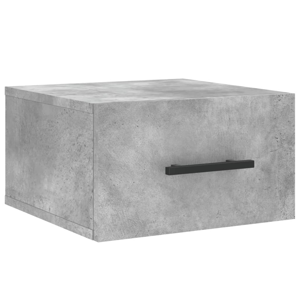 vidaXL Κομοδίνο Επιτοίχιο Γκρι Σκυροδέματος 35 x 35 x 20 εκ.