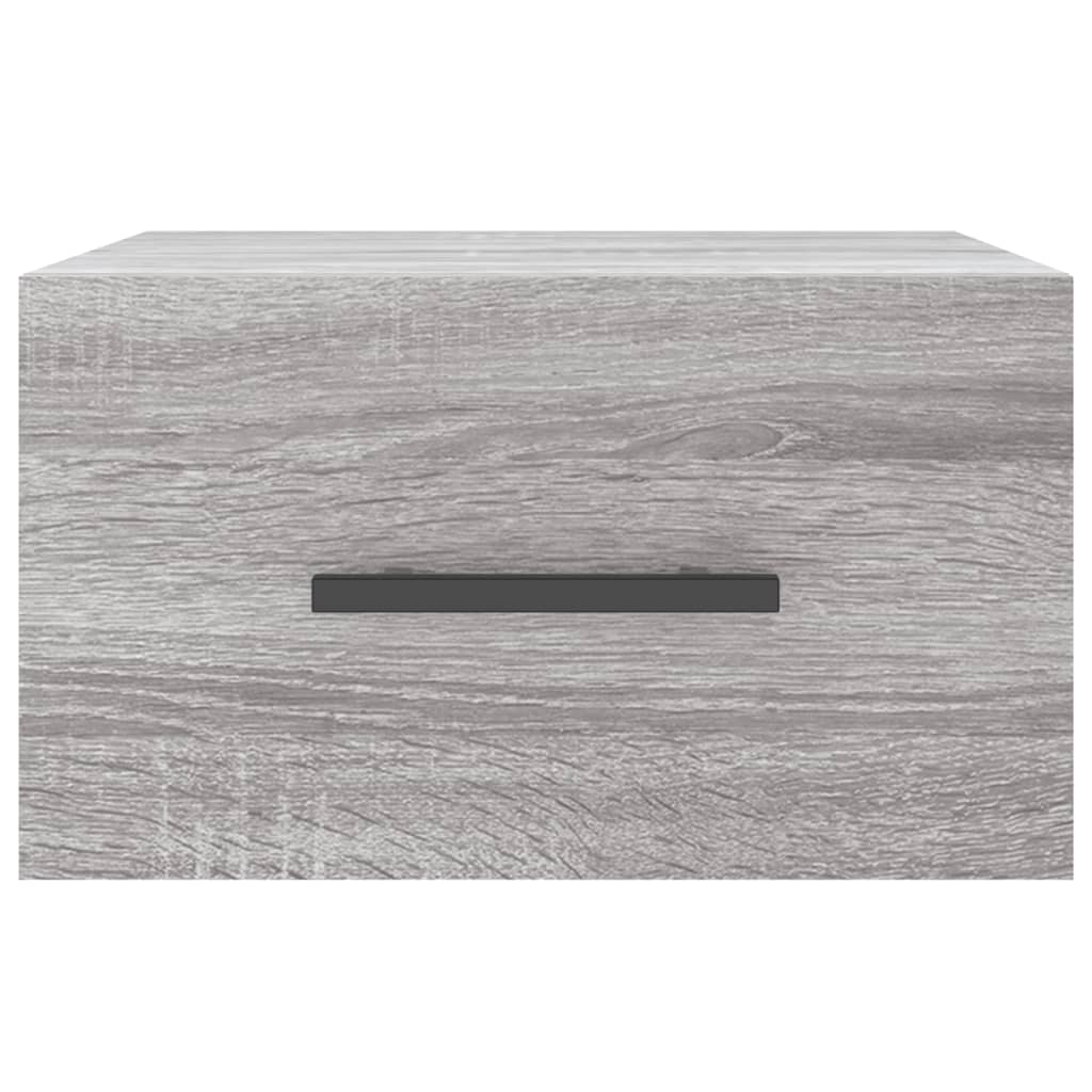 vidaXL Κομοδίνα Επιτοίχια Γκρι Sonoma 35 x 35 x 20 εκ.