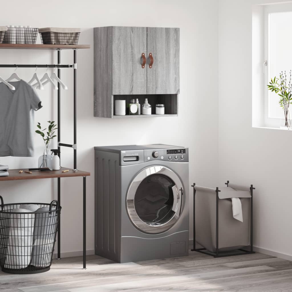 vidaXL Ντουλάπι Τοίχου Γκρι Sonoma 60x31x70εκ. Επεξεργασμένο Ξύλο