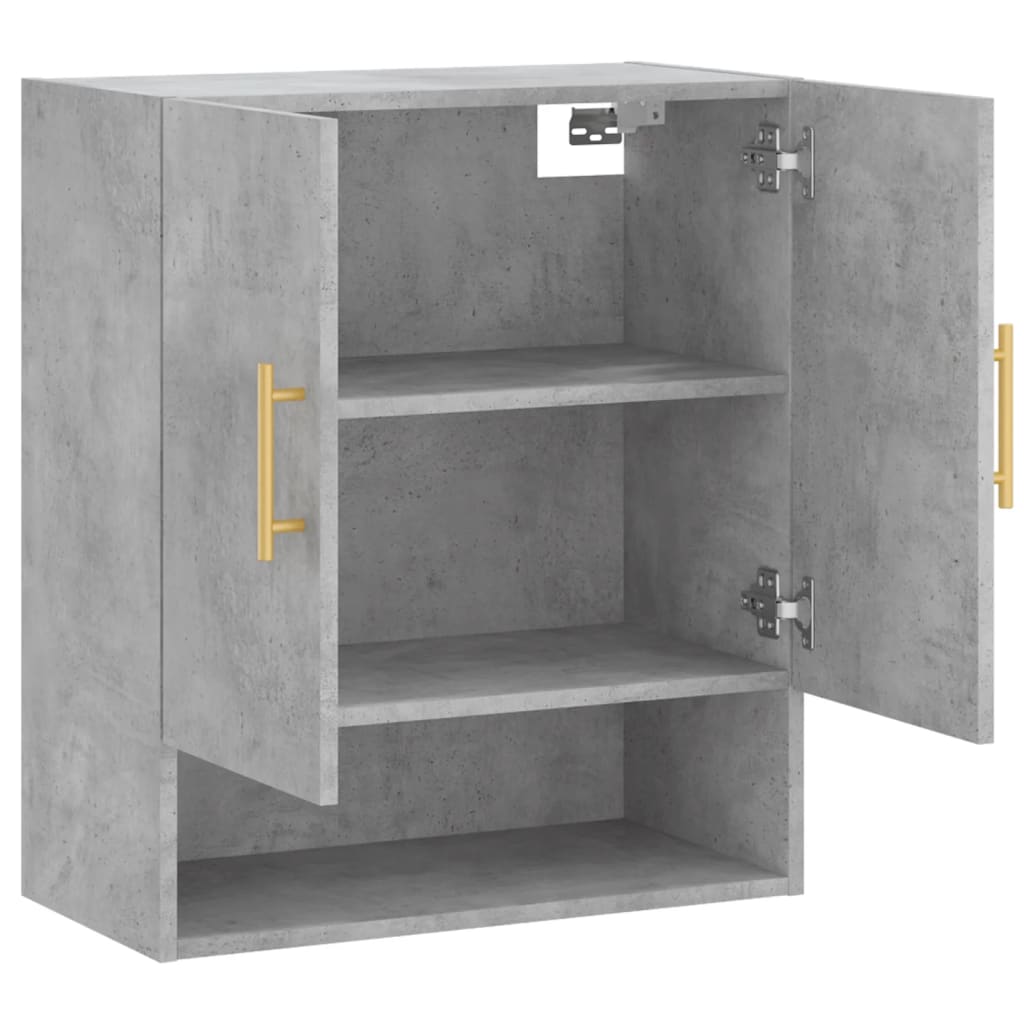 vidaXL Ντουλάπι Τοίχου Γκρι Σκυρ. 60x31x70 εκ. Επεξεργασμένο Ξύλο